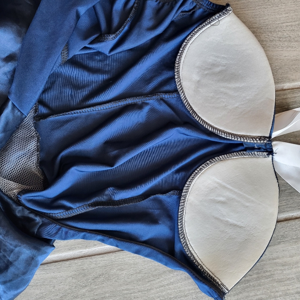 Sexy Sailor navy nautical pinup cosplay Halloween Costume blue - Picture 6 of 13